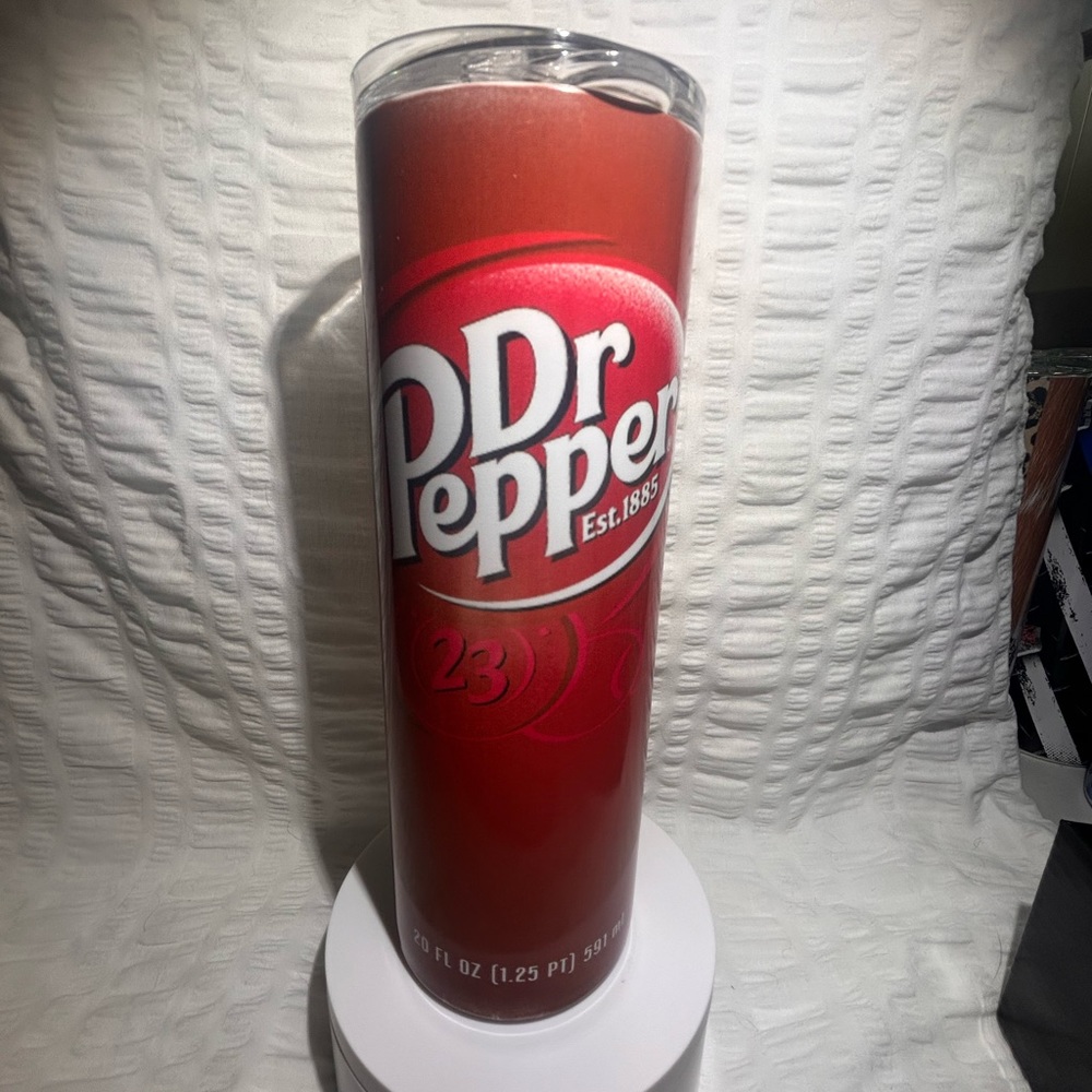 *WHOOPSIE* Custom Dr Pepper Sublimation Drink Tumbler 20oz